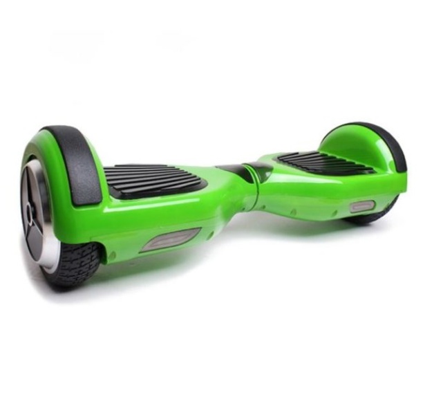 Hoverboard Patineta Eléctrica Scooter de Autobalance con Luz LED Bocina Bluetooth Llantas 6.5" (Verde/Negro)