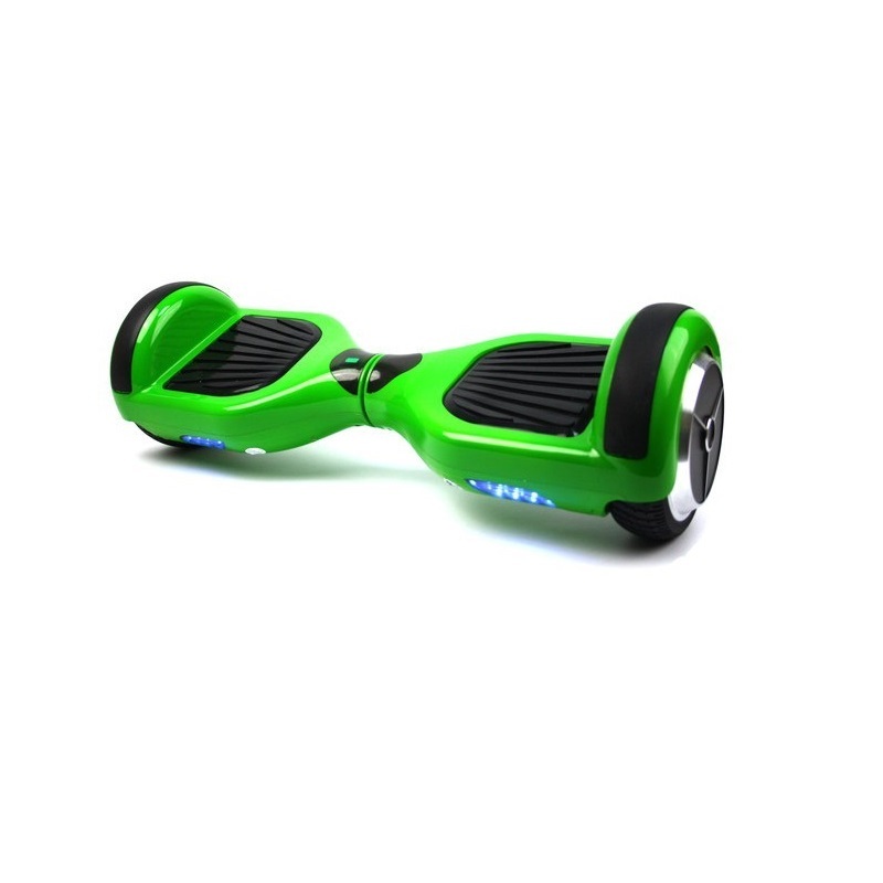 Hoverboard Patineta Eléctrica Scooter de Autobalance con Luz LED Bocina Bluetooth Llantas 6.5" (Verde/Negro)