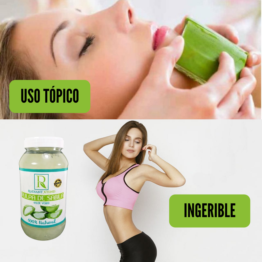 PULPA DE SABILA ORGÁNICA 100% NATURAL (ALOE VERA)