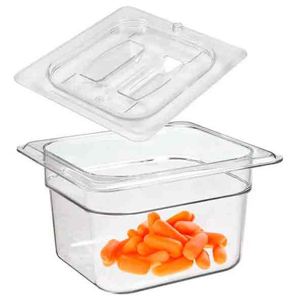 Inserto y tapa de 10cms policarbonato Cambro 64CW135  - 1 PIEZA