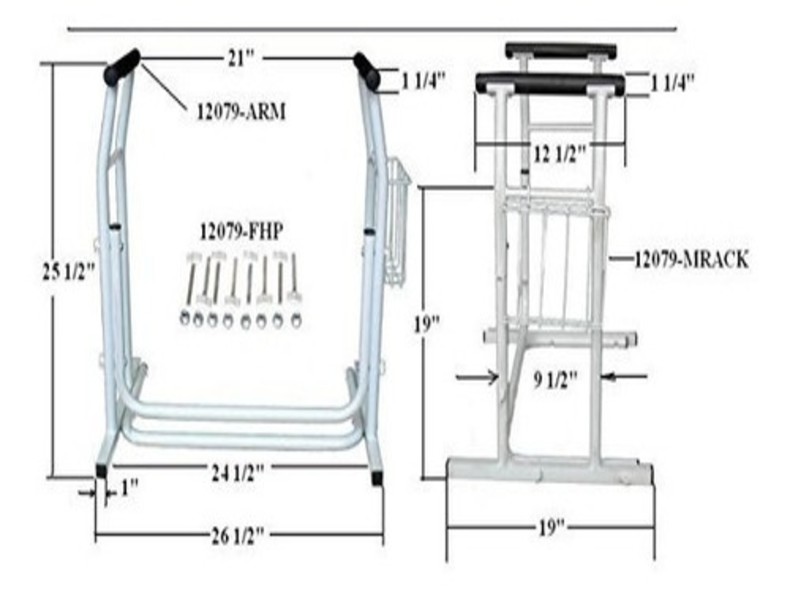 Barra Chasis Armazón De Seguridad Para Baño Wc