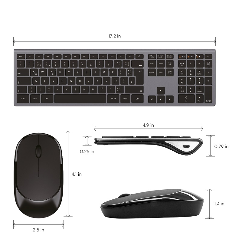 Teclado + Mouse Inalámbricos Wim Zen 2.4ghz Mini Premium