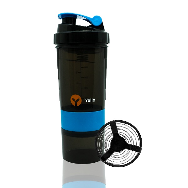 Vaso Shaker Mezclador Para Proteína Agitador.  Azul