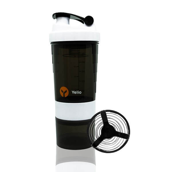Vaso Shaker Mezclador Para Proteina Agitador. Blanco