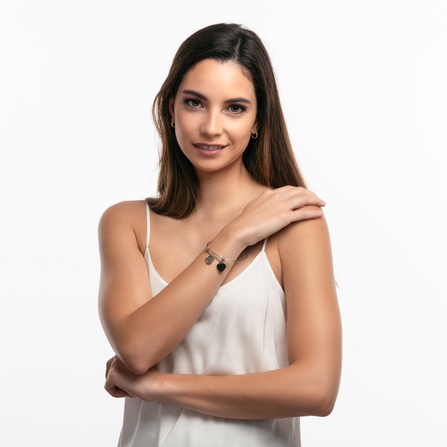 LuckyLy Pulsera Huella de Gato - Plata, Oro