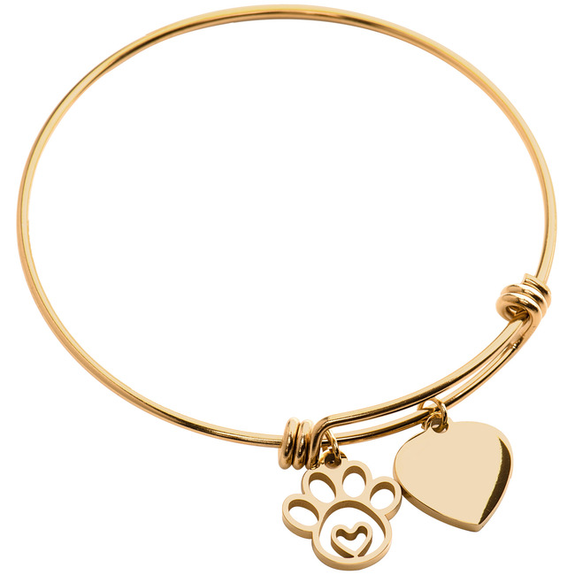 LuckyLy Pulsera Huella de Gato - Plata, Oro