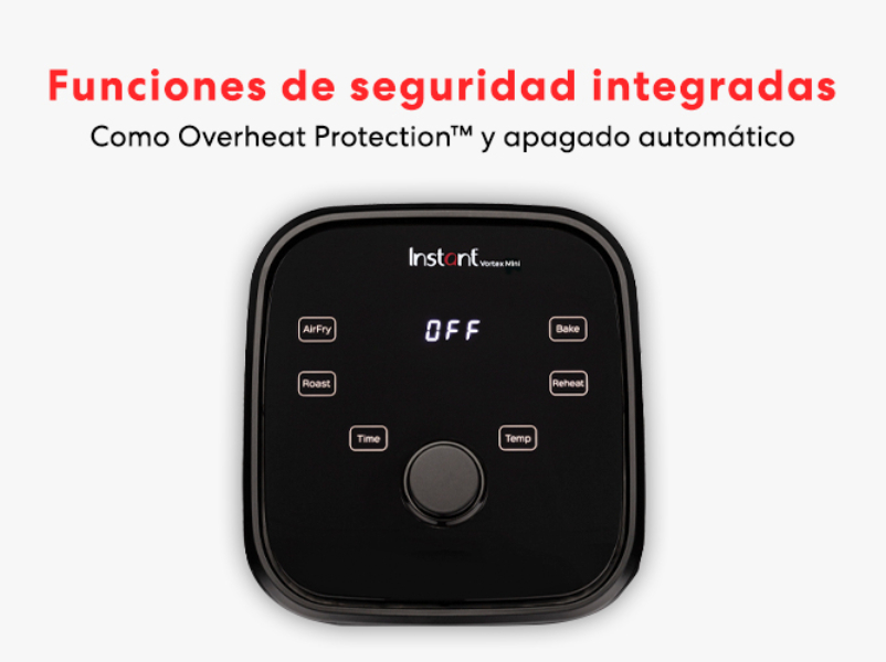 Freidora de aire Instant Vortex Mini 2L - Rojo