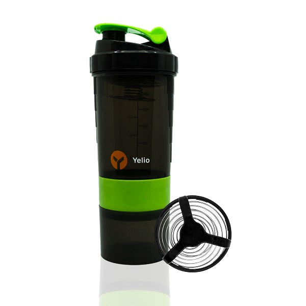 Vaso Shaker Mezclador Para Proteína Agitador. Verde
