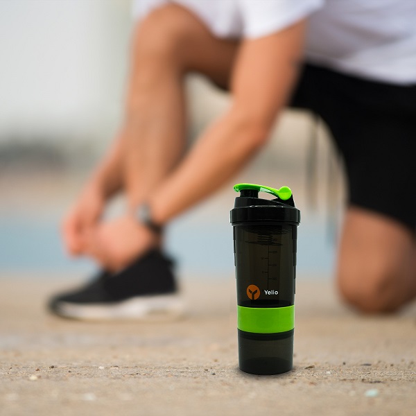Vaso Shaker Mezclador Para Proteína Agitador. Verde