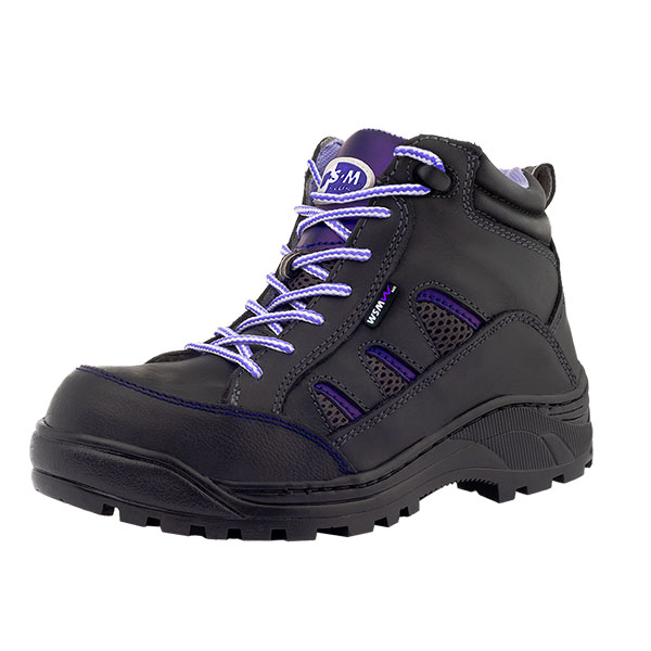 Zapato de Seguridad WSM para Dama, Ergonómico y cómodo. Con casquillo de Policarbonato. Bota Industrial. Terra-L