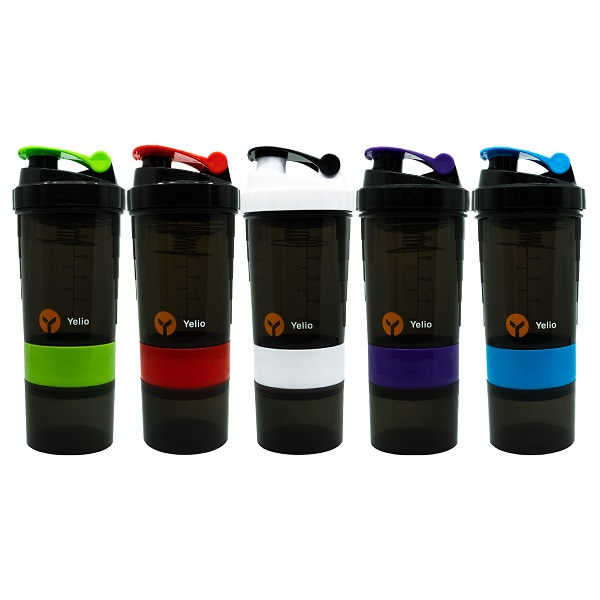 Vaso Shaker Mezclador Para Proteína Agitador. Rojo