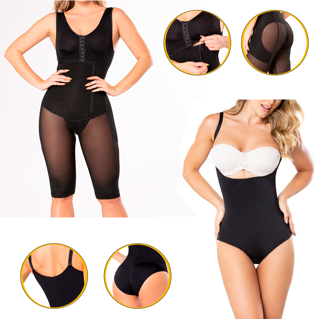 Duo Fajas Colombianas Postparto Realce Natural Brasier Removible Mas Faja Tipo Calzón