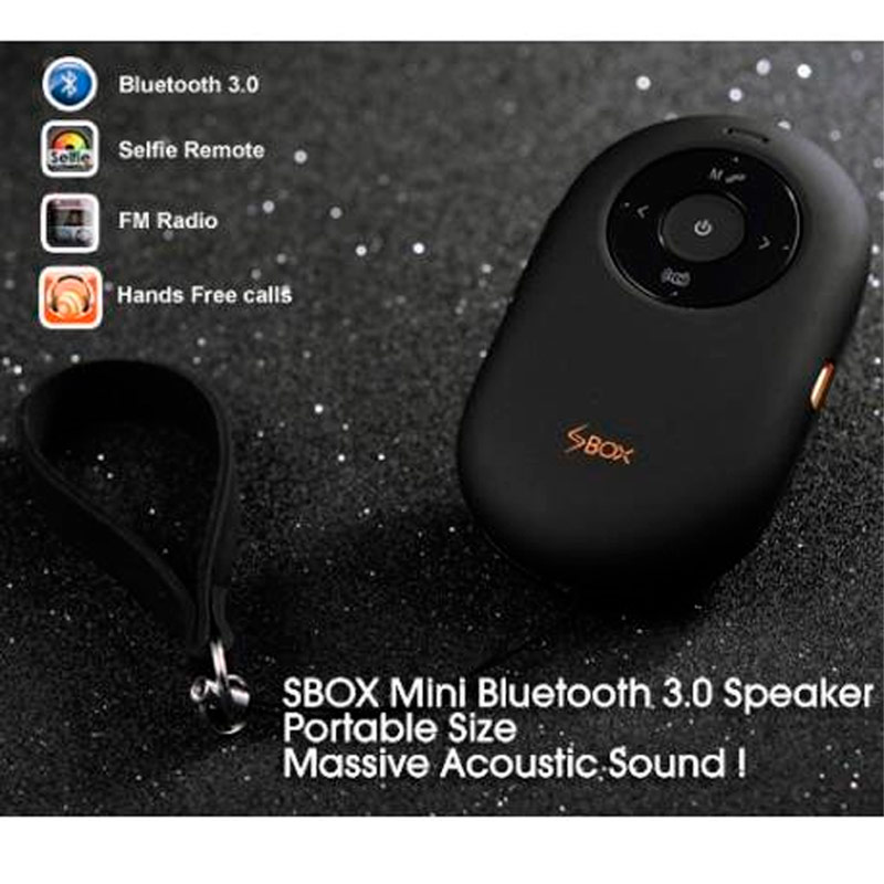Matchless SBox Mini Sport BT Sound Box, cámara con altavoz Bluetooth Selfie para teléfono móvil
