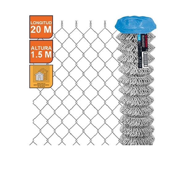 Malla Ciclónica, Calibre 12.5, Abertura 69 X 69, 1.50 X 20 M Ideal cercas Industria Terreno Casa 
