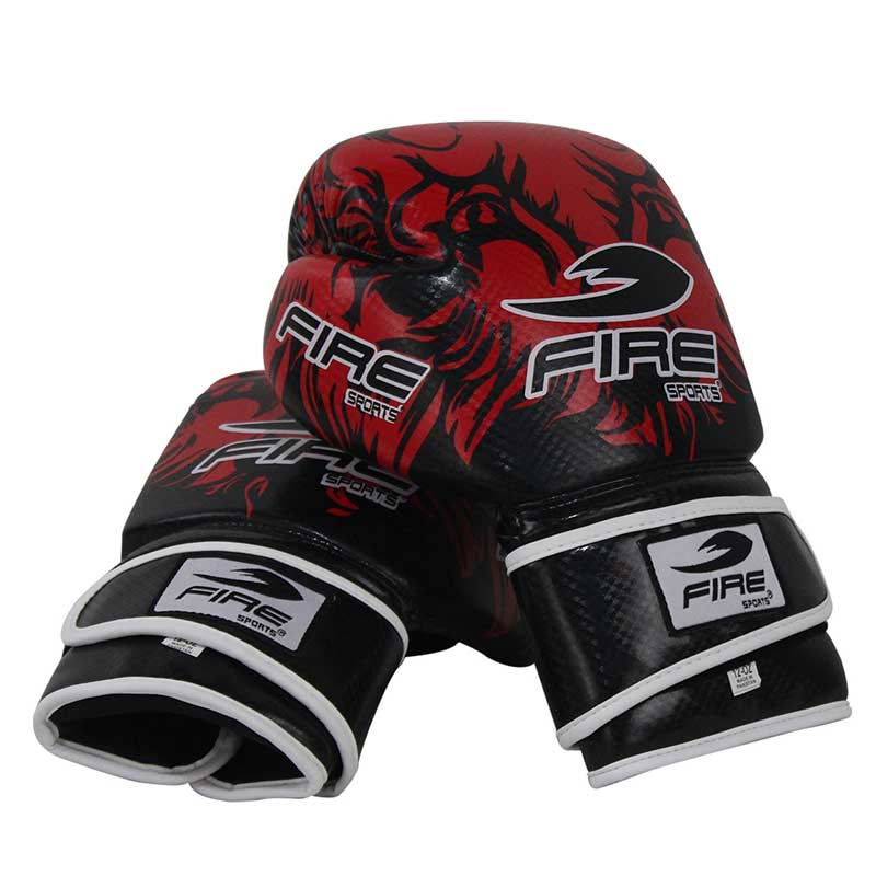 Guantes De Box Fire Sports Pvc Kick Boxing 12oz Tigre
