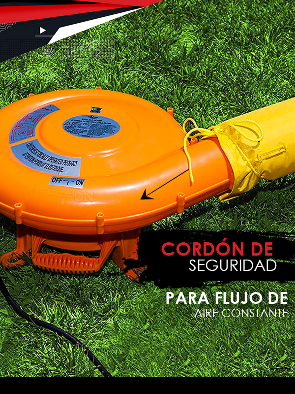 Brincolín Inflable C/ Resbaladilla, Red, Bomba Eléctrica