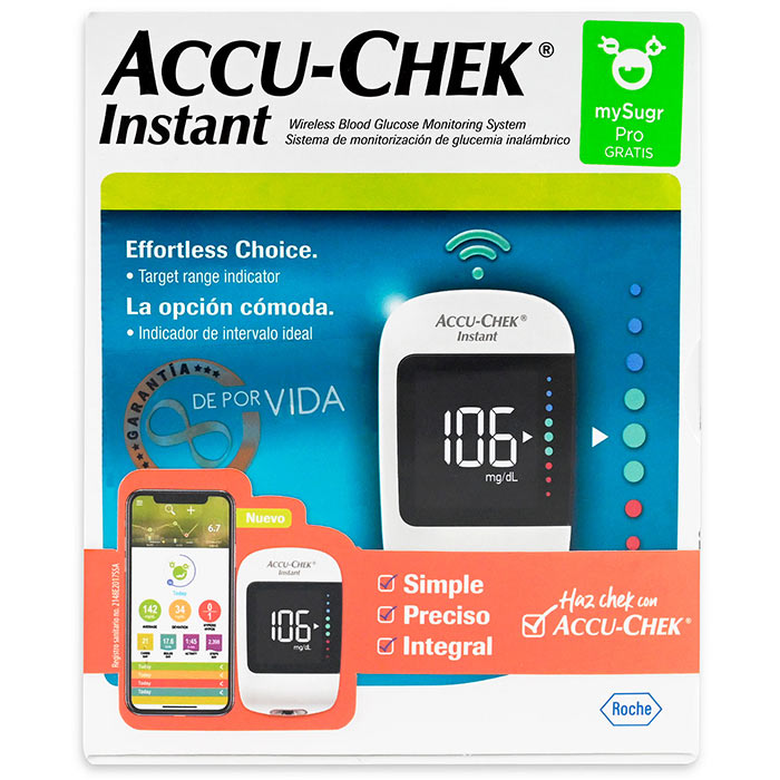 Glucómetro Accu Chek Sistema Instant Kit - Médica Depot