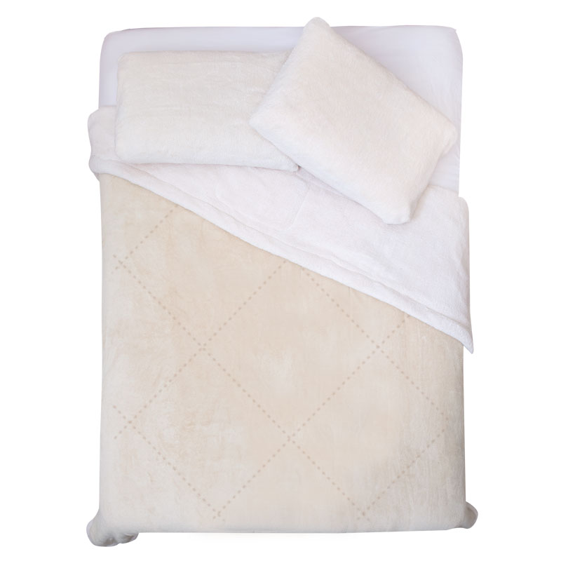 Cobertor doble vista microfibra New York  Beige