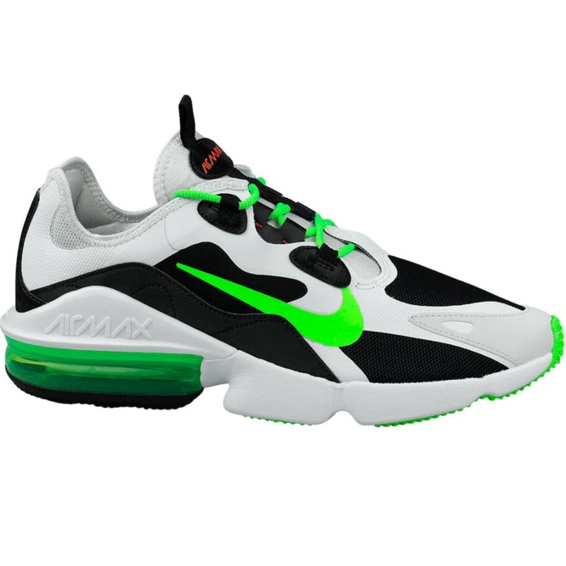 TENIS NIKE AIR MAX INFINITY 2 NEGRO VERDE CU9452-001 HOMBRE