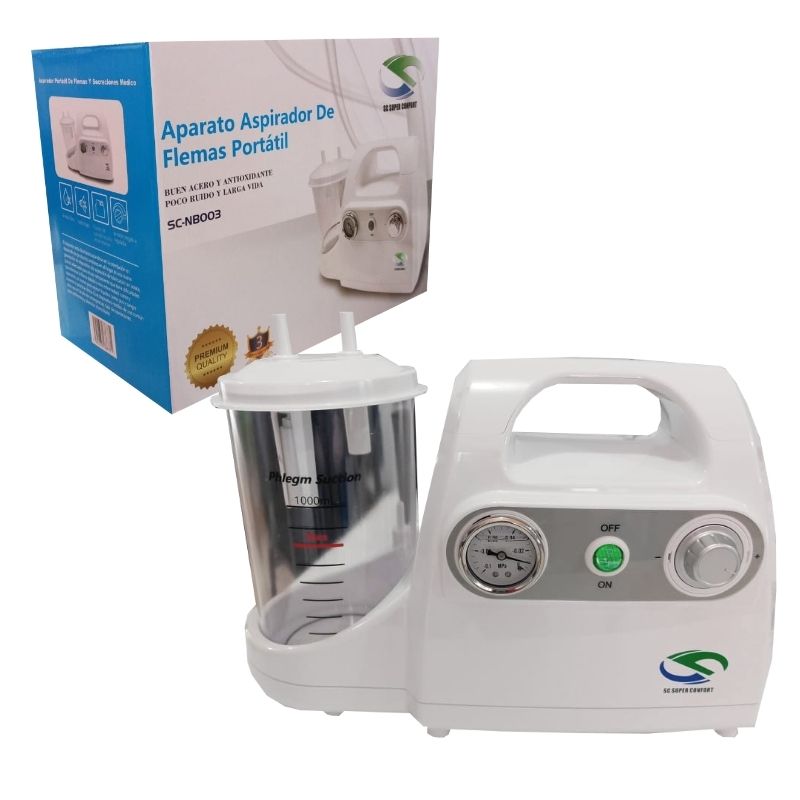 Aspirador De Flemas Y Secreciones Portatil Adulto Super Confort