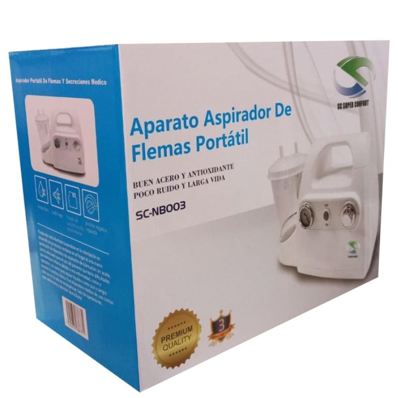 Aspirador De Flemas Y Secreciones Portatil Adulto Super Confort
