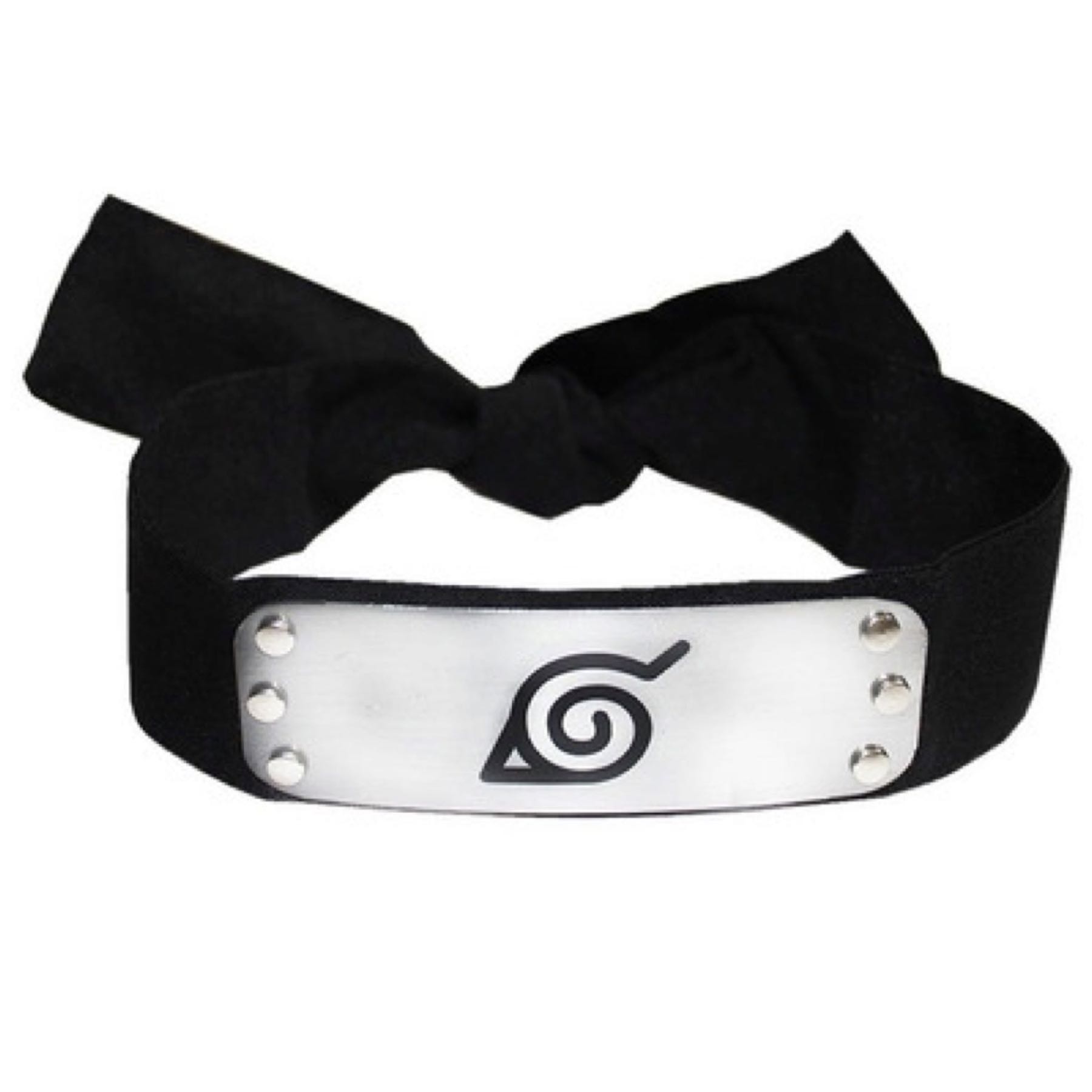 Cosplay Naruto Disfraz Clan Uzumaki Kit Combo 1 Banda Aldea Oculta de la Hoja, 1 Shuriken y 1 Kunai Konoha Ninja Sabio Nueve Colas