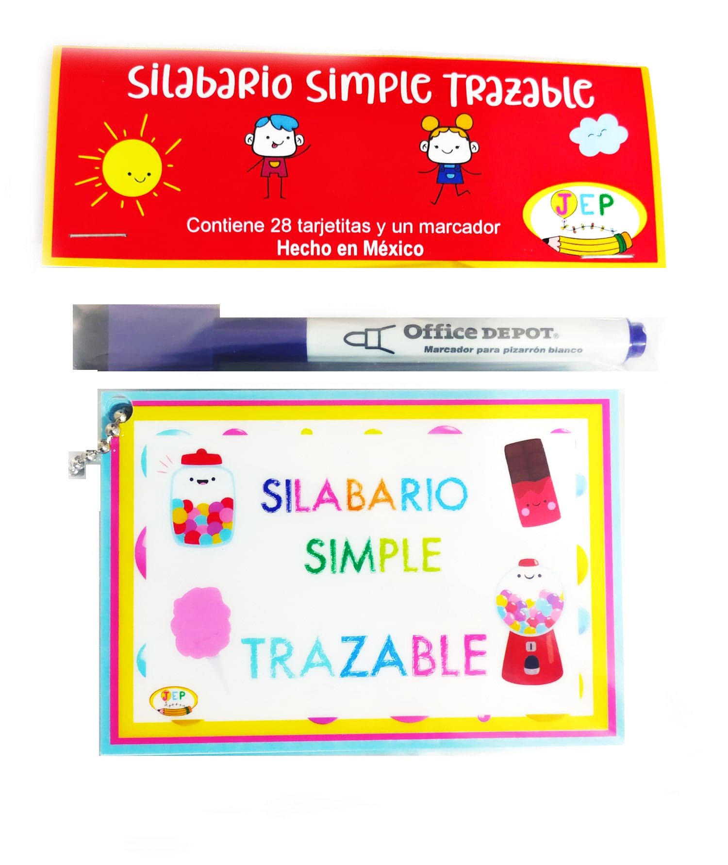 Tarjetas Silabario Simple Mágico Borrable