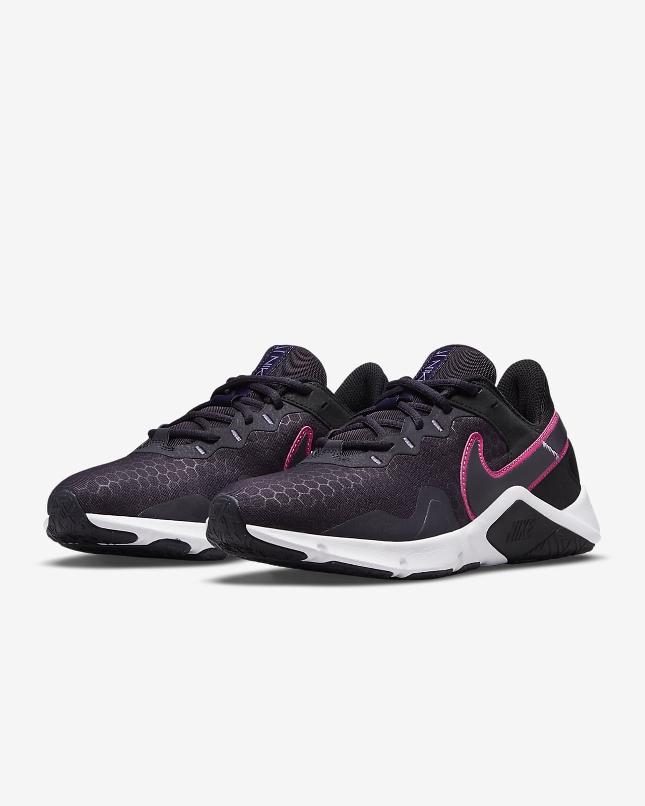 TENIS NIKE LEGEND ESSENTIAL 2 NEGRO LILA MUJER CORRER CQ9545-014