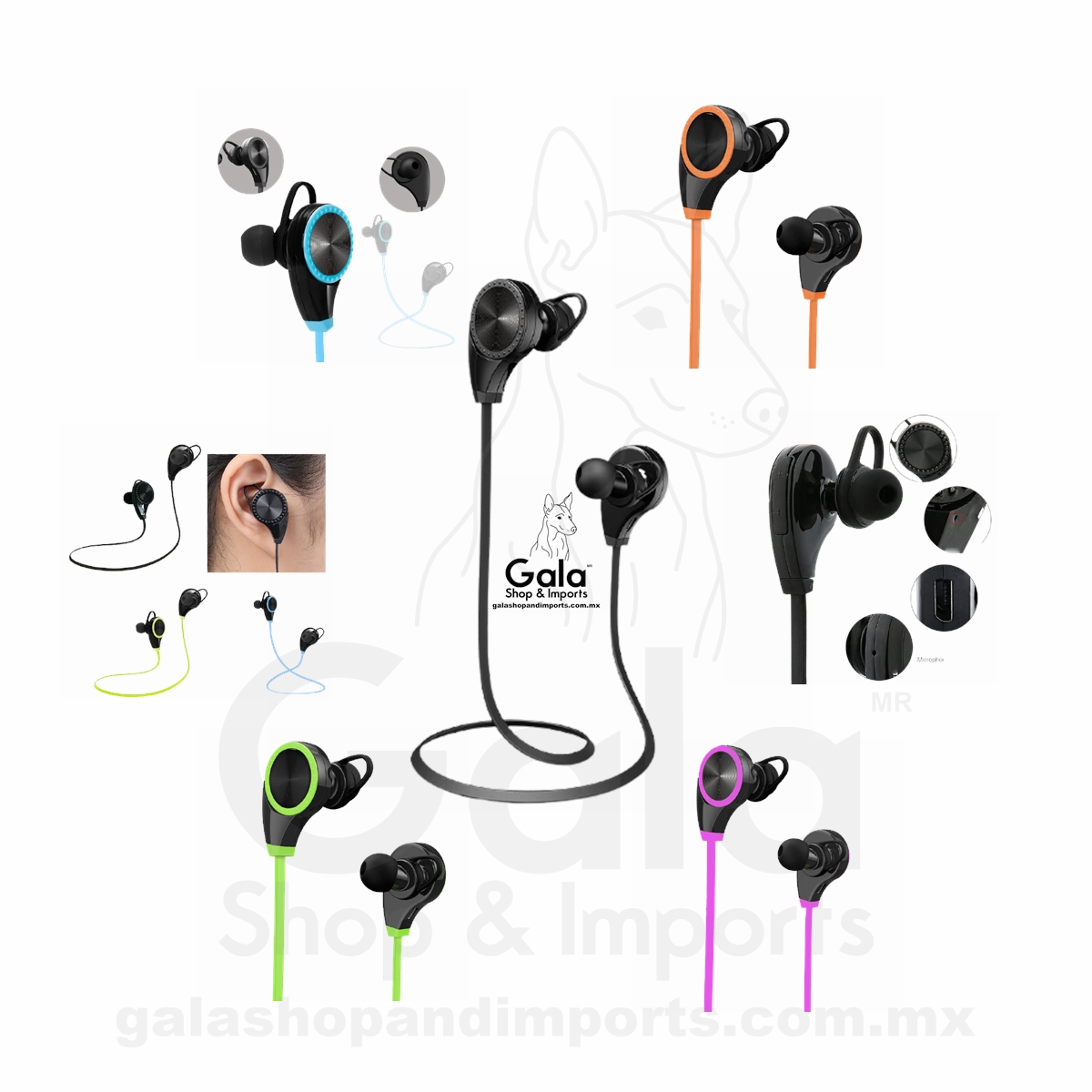 Audífonos, Deportivos Diseño Juvenil, Manos Libres, RQ8 Rosa