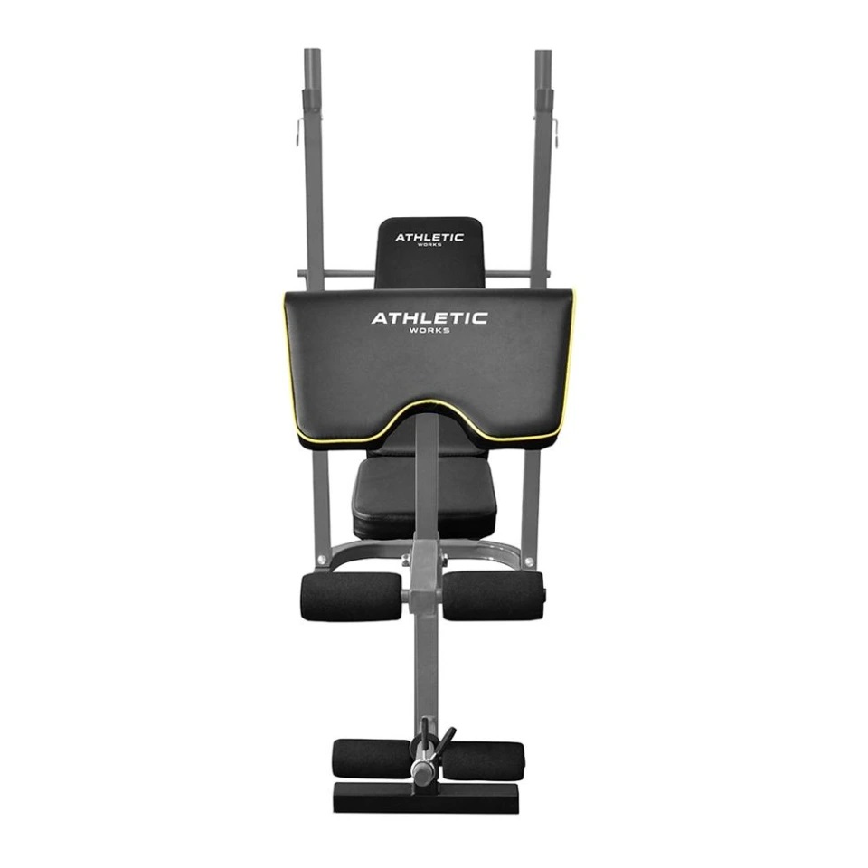 Banca De Ejercicio Fitness Multifuncional con barra y pesas