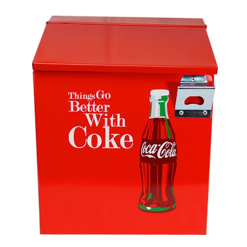 Hielera Metálica Coca Cola Roja para 12 latas HCCOKE1201R 
