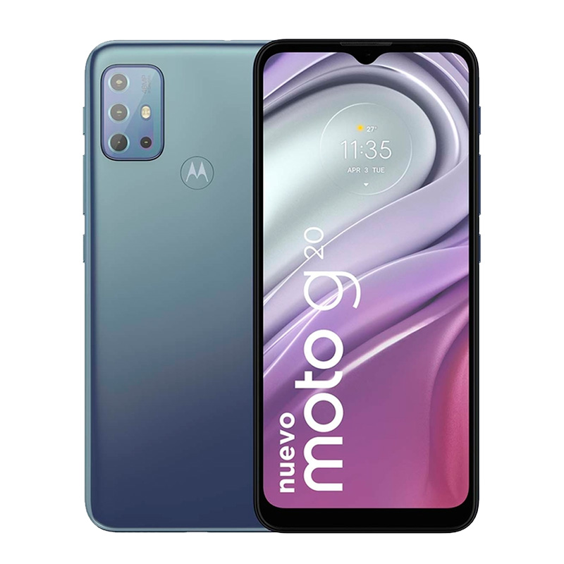 Celular MOTOROLA G20 64GB Azul + Audifonos + MicroSD 32gb