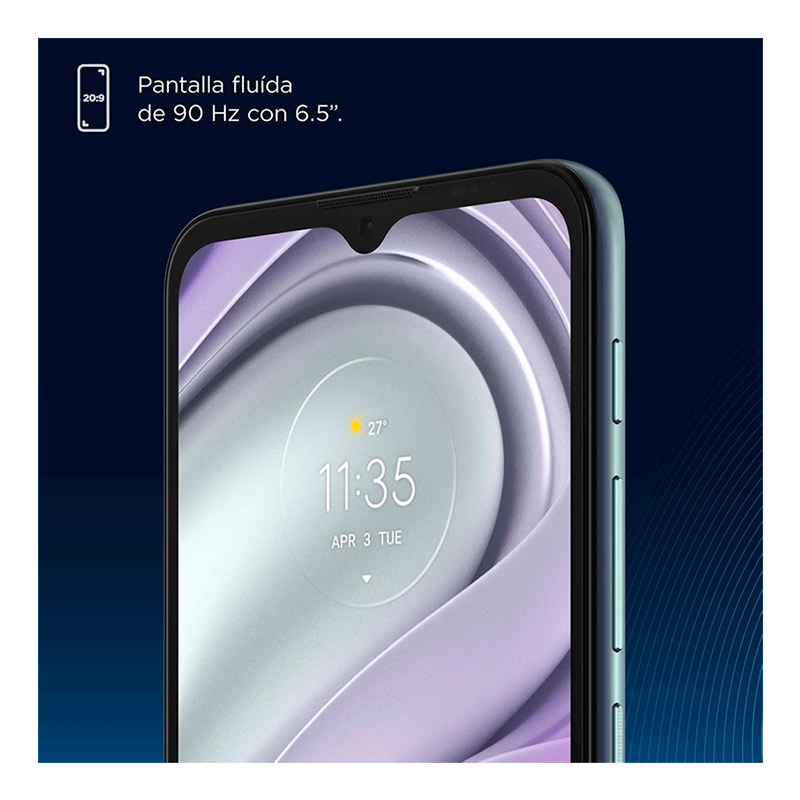 Celular MOTOROLA G20 64GB Azul + Audifonos + MicroSD 32gb