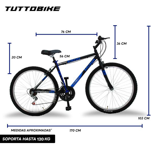 Bicicleta Montaña Rodada 26 18 Velocidades Kron Karbon Propiedades Reflejantes