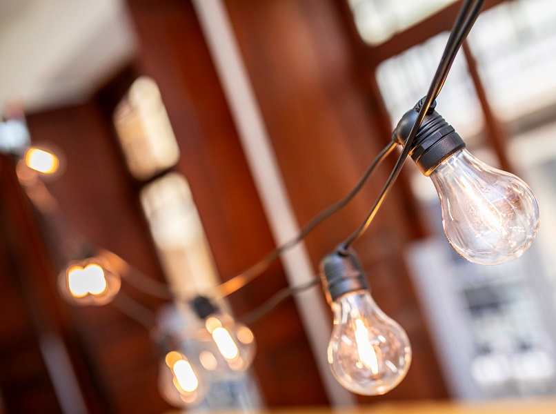 Set De Extensión Luces Led Guirnalda Vintage Enchufe Jardin