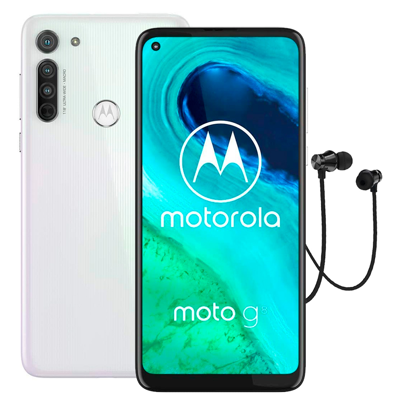 Celular Motorola Moto G8 4GB -64GB - Blanco