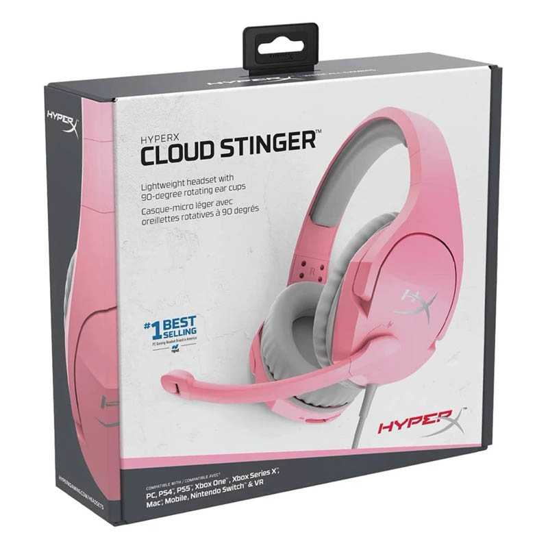 Diadema Kingston HX Cloud Stinger Rosa Edición Especial