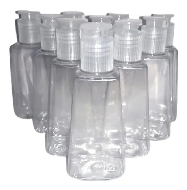 200 Envase Vació Gel Antibacterial Botella Piramide 30ml