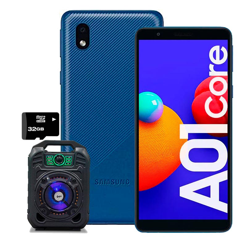Celular Samsung Galaxy A01 Core Dual SIM 16 GB + Bocina + Microsd 32GB