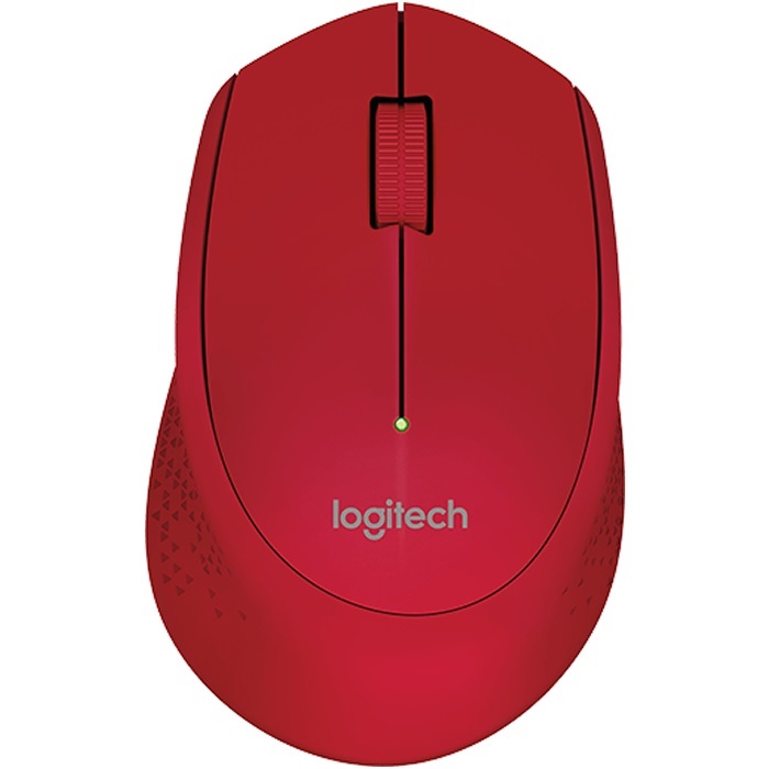 Mouse Rojo 3 botones USB Óptico 1000DPI Inalambrico Windows Mac 910-004286 Linux PC Lap Vertical Nano Receptor