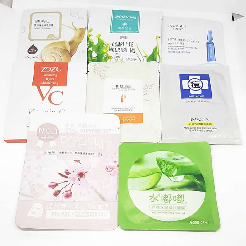 Mascarillas Coreanas Japonesas y Chinas Mixtas 20 Piezas Tratamiento Facial