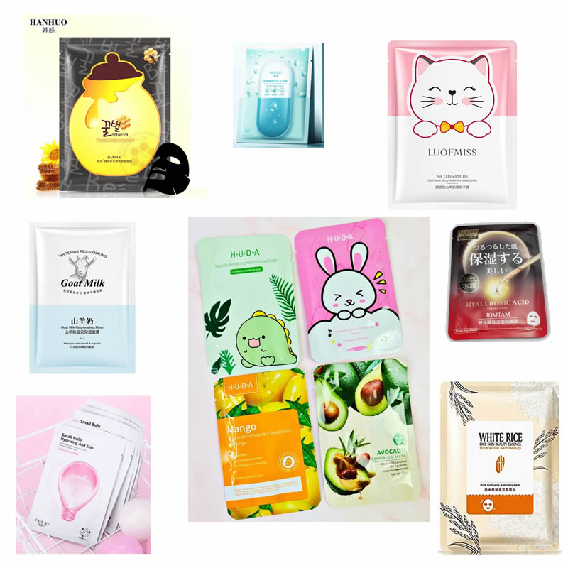 Mascarillas Coreanas Japonesas y Chinas Mixtas 20 Piezas Tratamiento Facial