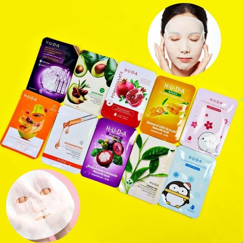 Mascarillas Coreanas Japonesas y Chinas Mixtas 20 Piezas Tratamiento Facial