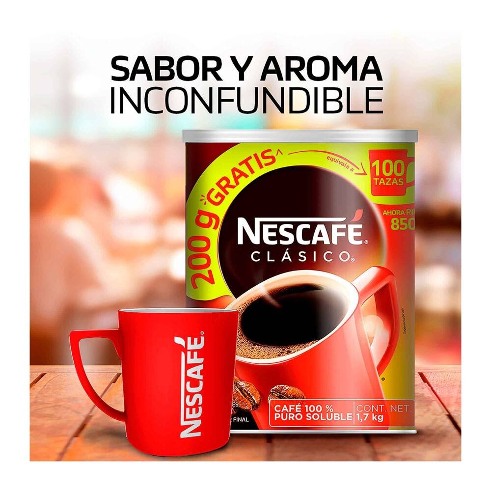 Café Soluble Nescafé Clásico 1.7 kg