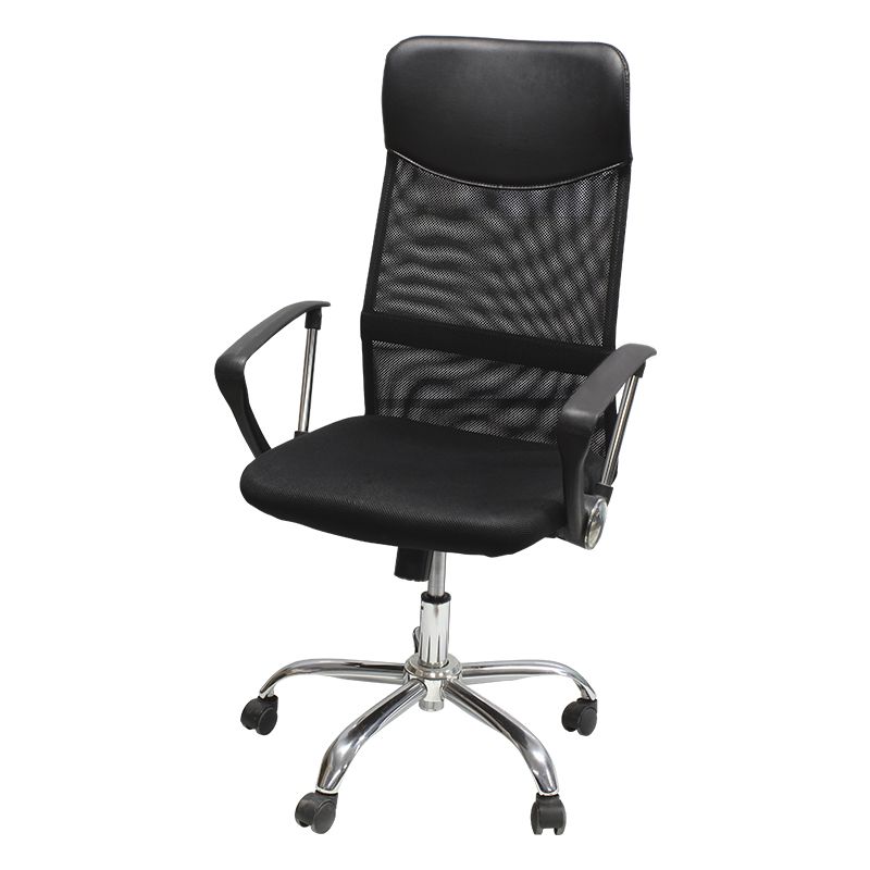 Silla Ejecutiva con Respaldo Alto De Malla Anti Transpiraste Base Metálica