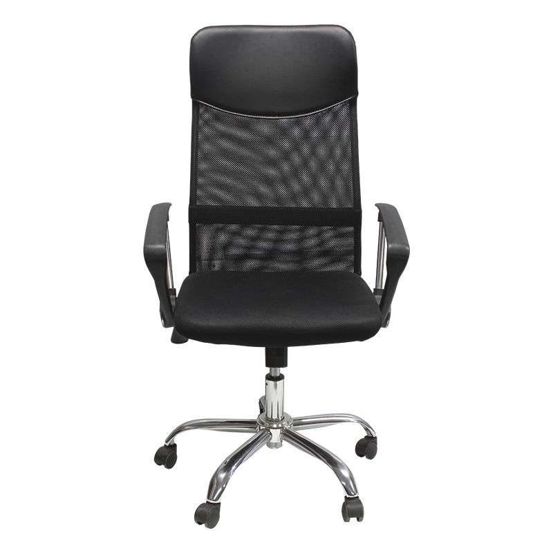 Silla Ejecutiva con Respaldo Alto De Malla Anti Transpiraste Base Metálica