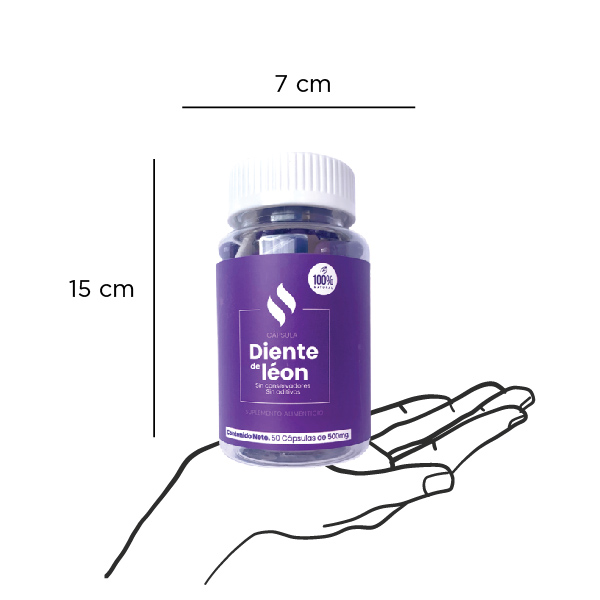 Diente de León | 50 cápsulas - 500 mg 