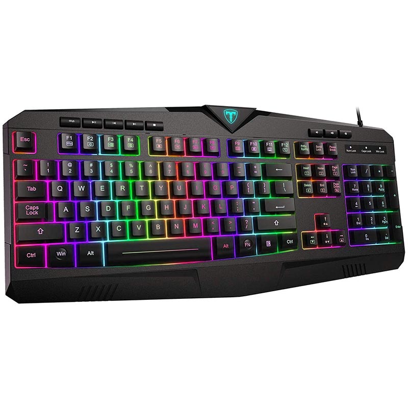 Teclado Gamer Alambrico Rgb Con Cable Usb Para Pc Y Mac
