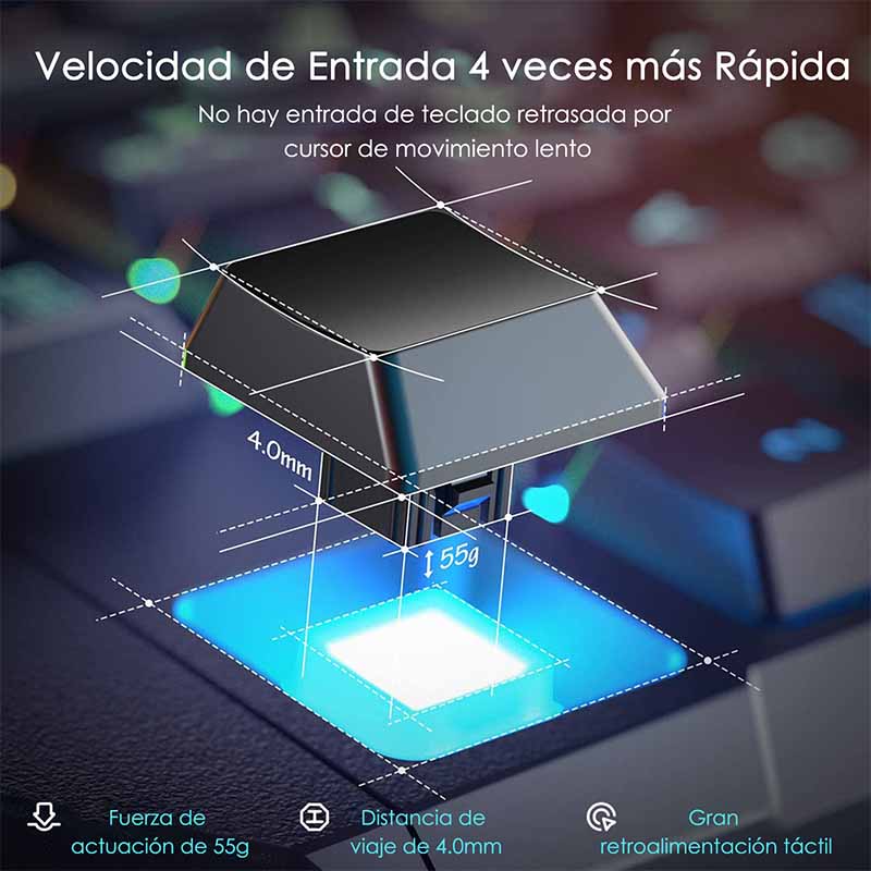 Teclado Gamer Alambrico Rgb Con Cable Usb Para Pc Y Mac