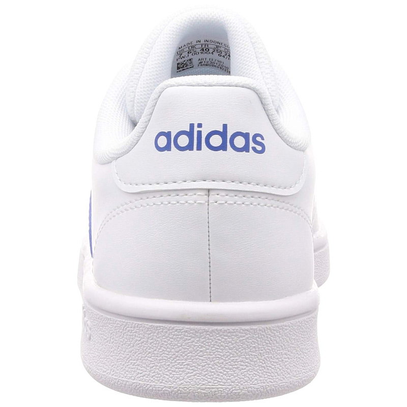 Tenis Adidas Grand Court Base EE7901 Blanco Franjas Azul Rojo Hombre
